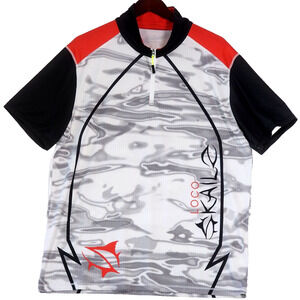 Loco Skailz Men's Fishing Shirt Short Sleeve Size Large Lightweight Breathable